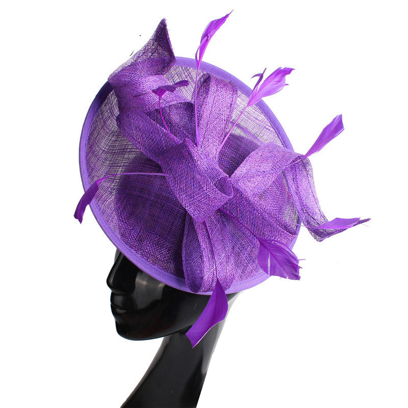 Chapeau Harp - Hairpin headband dual-purpose (diameter 25cm) / purple