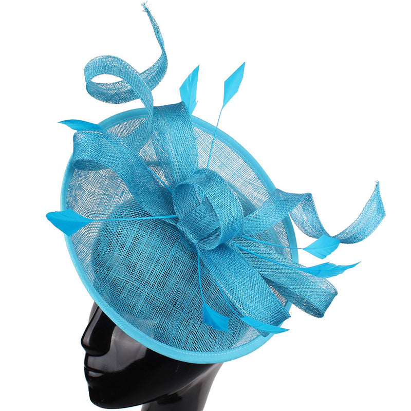 Chapeau Harp - Hairpin headband dual-purpose (diameter 25cm) / Lake Blue