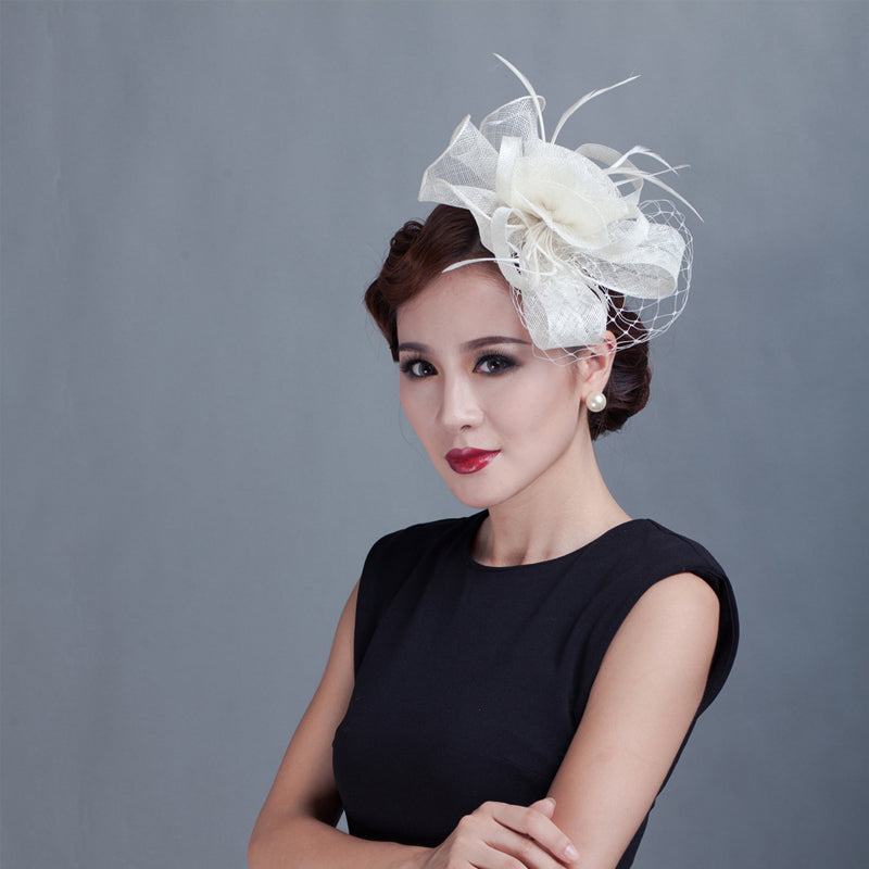 Chapeau retro - Model B off-white hairpin model