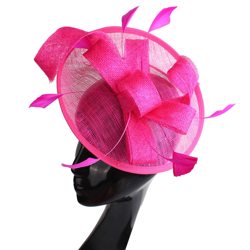 Chapeau Harp - Hairpin headband dual-purpose (diameter 25cm) / rose Red