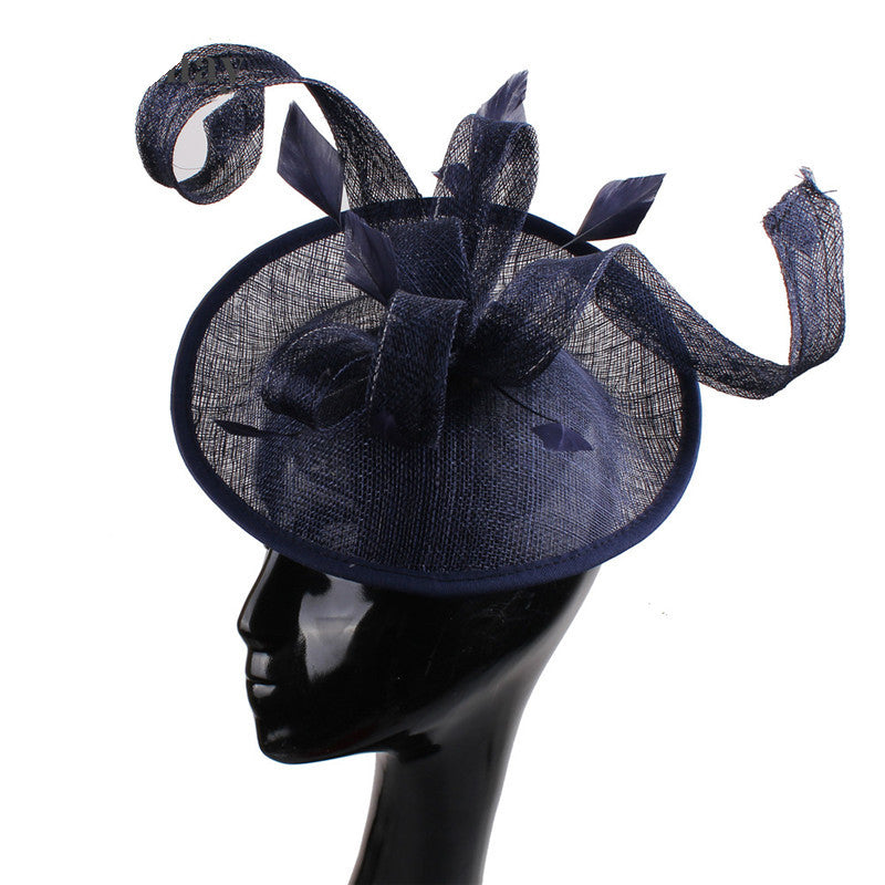 Chapeau Harp - Hairpin headband dual-purpose (diameter 25cm) / Navy