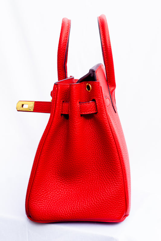Burkina Leather Bag Togo - RED - Jaclyn Desanges