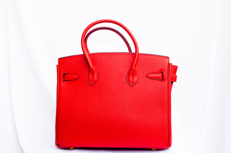Burkina Leather Bag Togo - RED