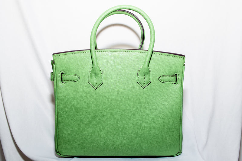 Burkina Leather Bag - GREEN AVOCATE - Jaclyn Desanges
