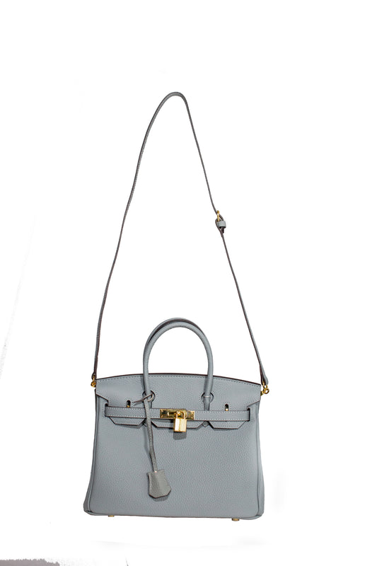 Birkina Handbag Togo Leather - LINEN BLUE