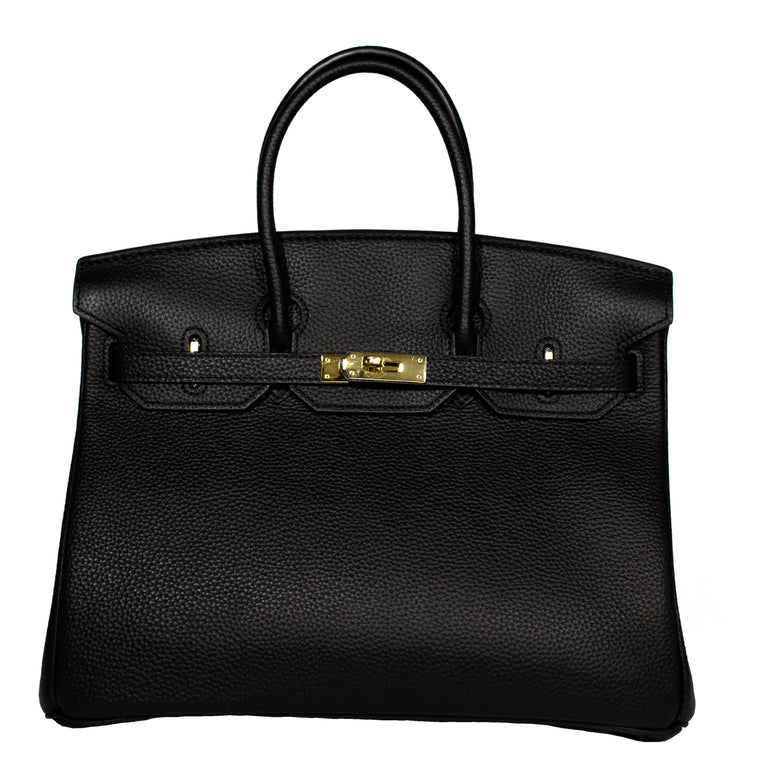 Burkina Leather Bag Togo - BLACK
