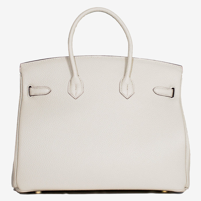 Birkina Handbag Togo Leather - WHITE