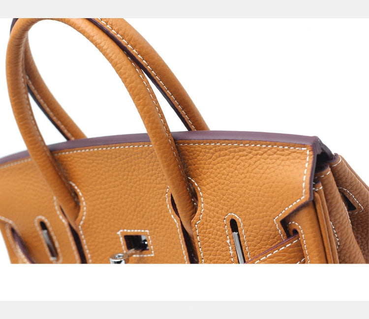 Burkina Leather Bag Togo - ORANGE - Jaclyn Desanges