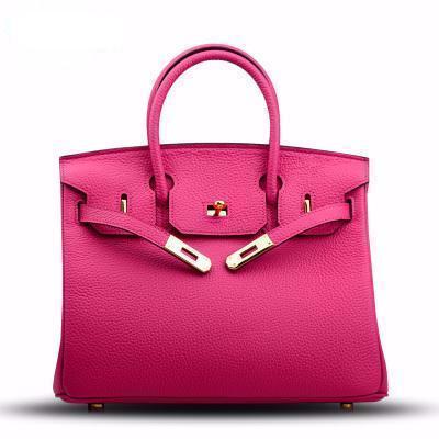 Togo Leather Birkina Bag Golden Finish - Pink / 30 - Pink / 35