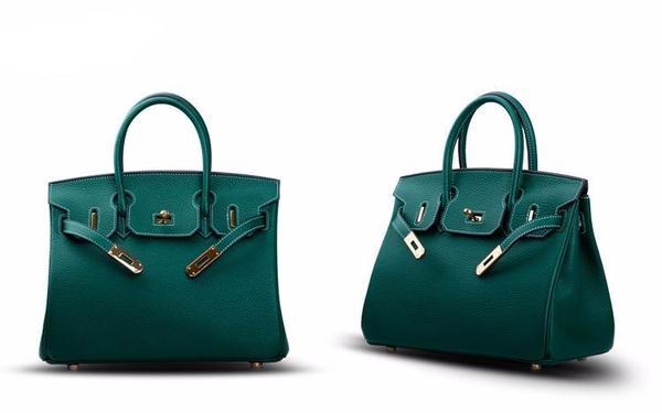 Burkina Leather Bag - GREEN AVOCATE - Jaclyn Desanges