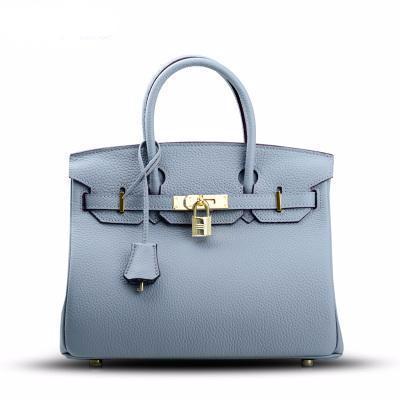 Burkina Leather Bag Togo - LINEN BLUE