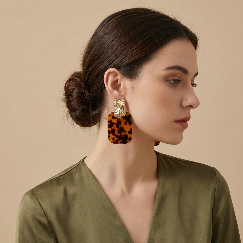 Boucles d'oreilles Tortoise