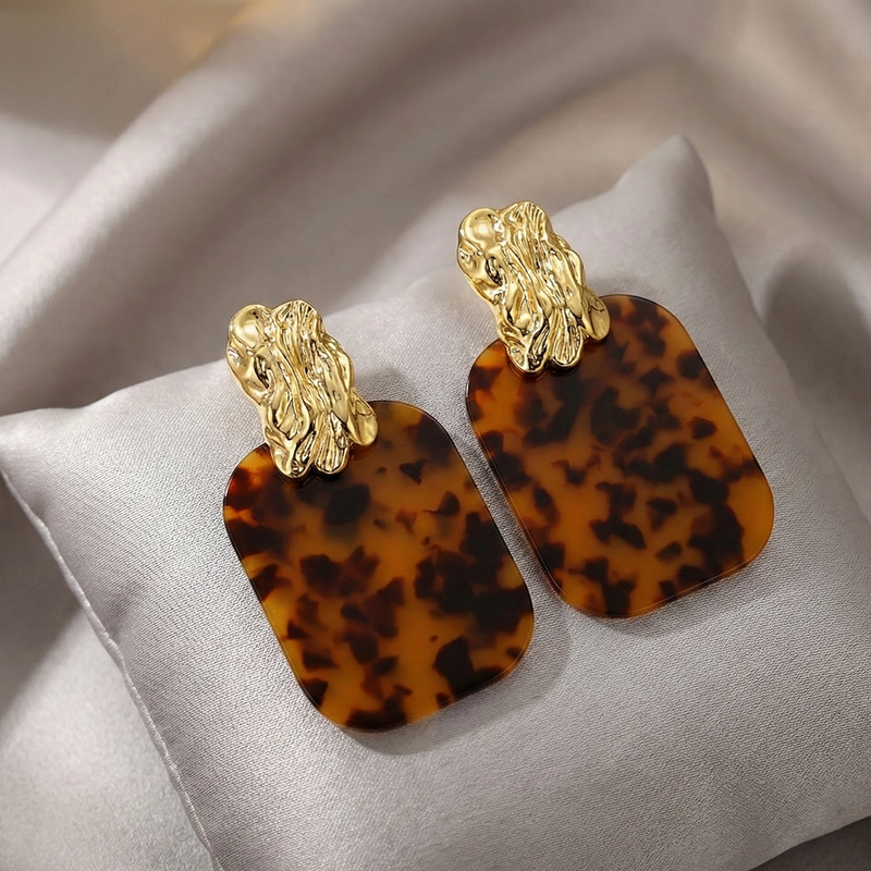Boucles d'oreilles Tortoise