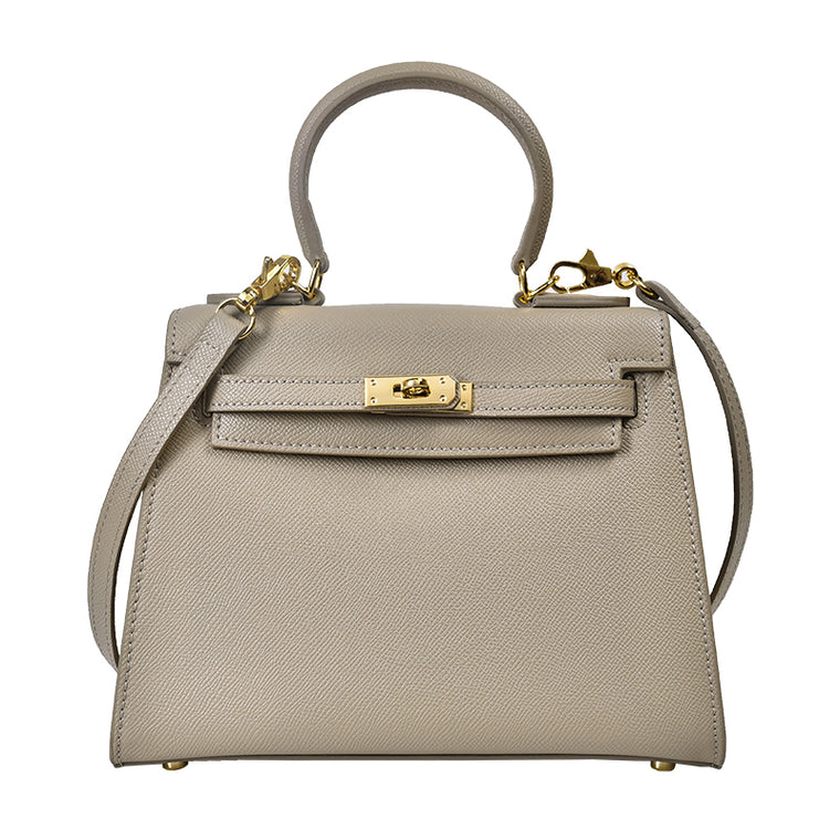 Sac Kelly en Cuir - Uni - Black 28CM