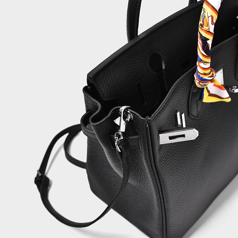 Sac Birkina en Cuir Togo - Finitions argentées
